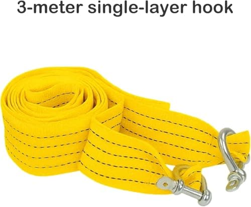 FERNVALE 7-in-1 Car Emergency Kit – Roadside Breakdown Assistance with Jump Leads, 3-Ton Tow Rope, Warning Triangle, Hi-Vis Vest, Emergency Hammer & Gloves, Portable Automotive Safety Tool — view 3