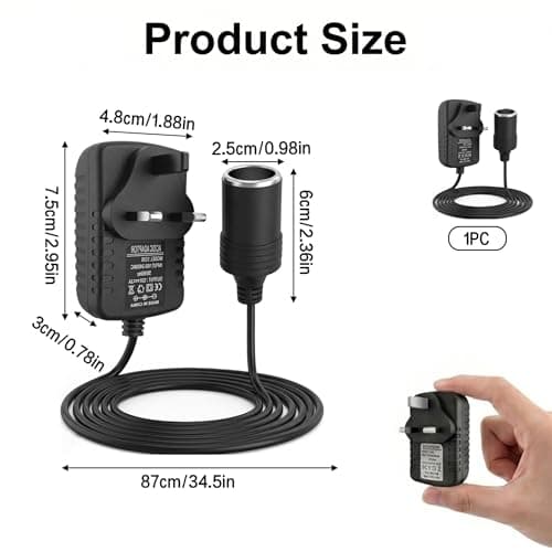 Car Power Inverter 2A–240V AC to 12V DC Adapter, Compact Voltage Converter — view 2