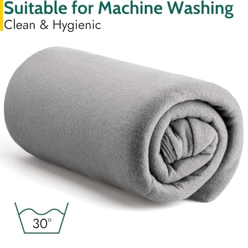 trail outdoor leisure Fleece Sleeping Bag Liner Camping Travel Sheet Single Envelope Shape with Hood and Bag (220cm x 80cm) — view 5