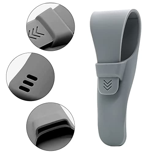 Silicone Razor Travel Case, Portable Razor Protector Holder with 2 Brushes — view 3