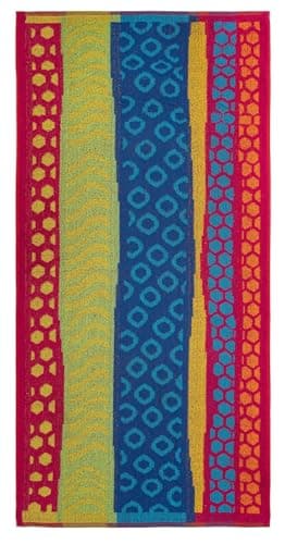 Adore Jacquard Cotton Rich Beach Towel 75 x 150cm - Geometric Multicolour — view 5