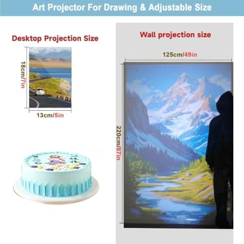 Art Drawing Projector, Portable Tracing Projector With Wifi And Usb Connectivity, Easy Image Transfer For Artists, Canvas, Wall, Board And Desktop Use — view 5