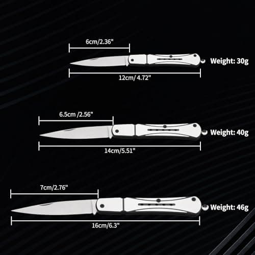 XUDIY 3 PCs Foldable Multi Tool with Steel Handle, UK Legal Small Pocket EDC Tool for Camping, Hiking, Box Opening etc — view 3