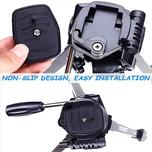 IOUALEY 2 Pack 43mm Quick Release Plate, QR Plate, Camera Mounting Adapter Parts Replacement with Screws Camera Tripods Ball Head Quick Release Plate Replacement Quick-Release System — view 4