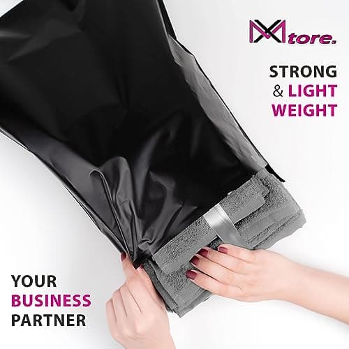 MXtore 20 Black Postage Bags 14x19 Parcel Mailing Shipping Bags Vinted — view 6