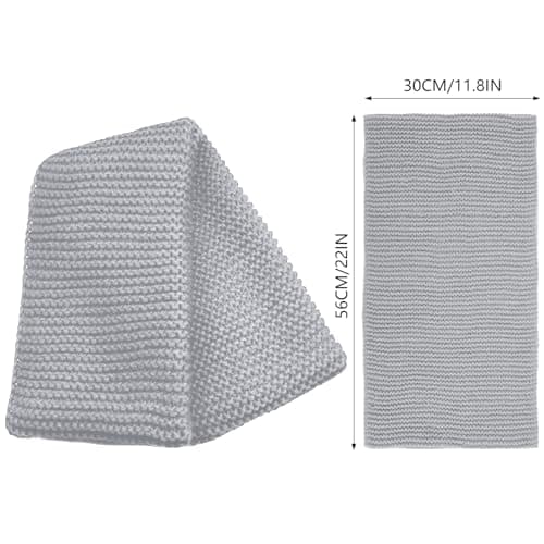 SGQTZDZQ Infinity Scarf Thermal Knitted Scarf, Neck Warmer Loop Scarf for Women, Winter Burgundy Scarf Women Scarf Gifts for Women (Grey) — view 5