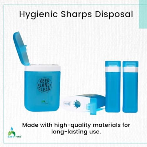 2 Pcs Travel size Sharps Bin-Disposal Container for Pen Needles & Lancets — view 4