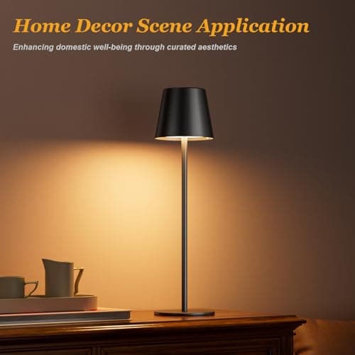 Aooshine Cordless Table Lamps Set of 2 Rechargeable, Battery Operated Lamps — view 6