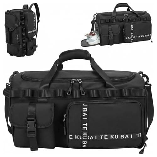 Sports Gym Bag for Women Men, 65L Travel Duffel Bag Overnight Weekend Bags