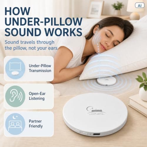 Bone Conduction Pillow Speaker Bluetooth,Compact Mini Under Pillow Speaker — view 2