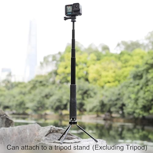 GEPULY Waterproof Selfie Stick for GoPro/DJI/Insta360/AKASO Action Cameras — view 6