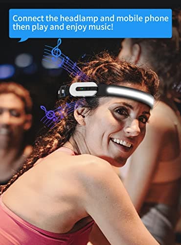 DARKBEAM Head Torch Rechargeable USB - C Headlamp COB Hardhat Light — view 3