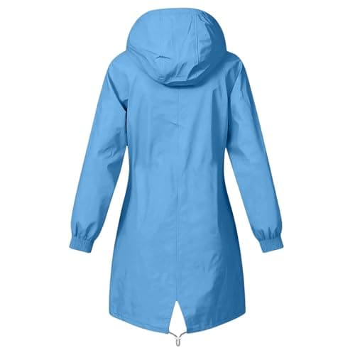 Womens Waterproof Jacket Lightweight Windbreaker Hooded Rain Coats — view 5