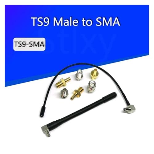 Xuro 3G 4G Wireless Router Antenna TS9 Antenna For Wireless Router 5dbi Gain TS9 Adapter TS9 Male Plug To SMA Female Jack(Lavender) — view 2