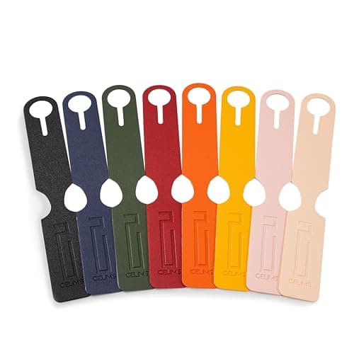 CELIMS - Suitcase Tag | Heavy Duty Luggage Name Holder | Luggage Tag | Travel Suitcase Accessory | Burgundy — view 5