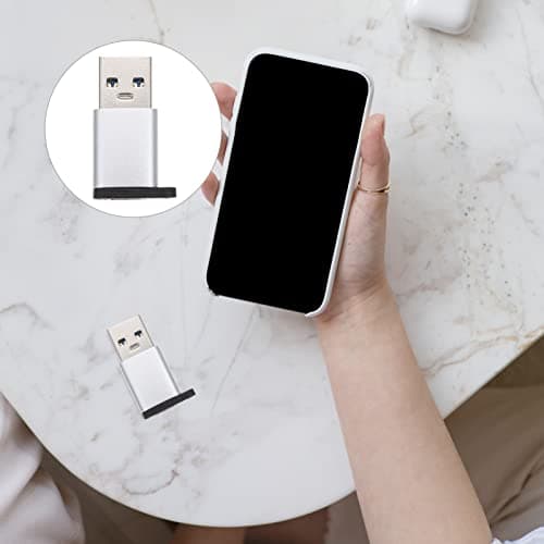 Gatuida 5 Pack USB-C to USB Adapter, USB 3.0 A Male to Type-C Female Converter, 10Gbps Data Transfer, Heat Dissipation, for Power Bank and Car Charger — view 2