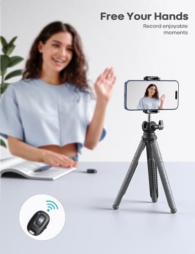 Lamicall Mobile Phone Tripod, Flexible Camera Tripod With Remote — view 3