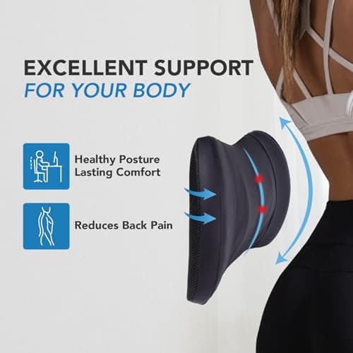 Lofty Aim Lumbar Support Pillow for Car, Car Seat Back Support for Driving — view 5