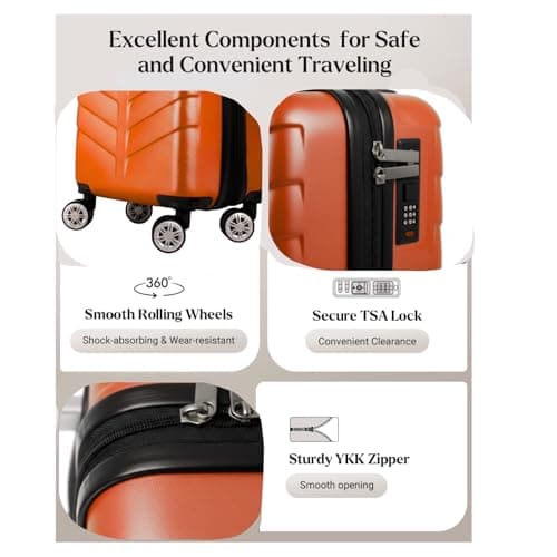 40x25x20cm Ryanair Underseat Cabin Suitcase with Removable Wheels – Soft Shell Carry On Trolle Lightweight Spinner Luggage Underseat Cabin Trolley Detachable Wheels 1626 — view 5