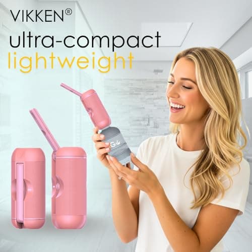 VIKKEN® 250ml iGo X Portable Travel Bidet USB-Type C Electric Rechargeable Mobile Handheld Water Sprayer Personal Hygiene Self Care for Women & Men, Pink — view 6