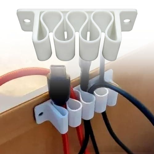 LORYEANM Stylish ABS Materials Cable Management Clip Holder, Green — view 2