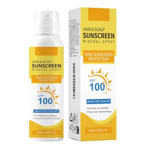 SPF100 Scalp Sunscreen Spray, Non-Greasy UV Shield Mist For Hair Protection