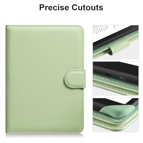 HoYiXi Universal Case for 6-inch Kindle eReader Compatible with Kobo/Voyaga/Pocketbook/Tolino E-book reader,6'' eReader Protective Cover with Built-in Card Slot,Black (green, 6 inch) — view 6