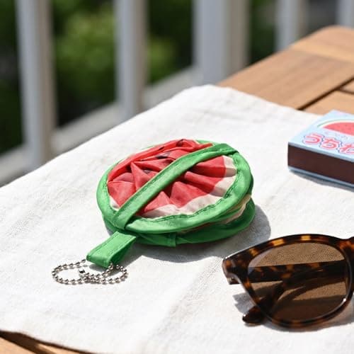 Wulshome 8 PCS Round Folding Hand Fans, Portable Fruit Hand Held Fans Folding Round Pop up Fan for Summer Party Wedding Home Decoration Cooling — view 4