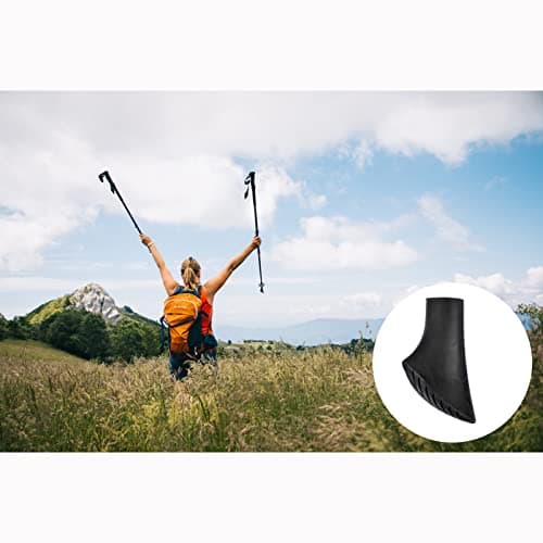 Pack of 4 Nordic Walking Poles, Walking Aid, Rubber Steps, Walking Poles, Rubber Buffers, Nordic Walking Poles, Walking Pads for Trekking, Asphalt, Gravel Mountains with Diameter (10 mm) — view 5