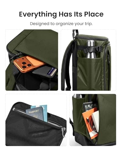 tomtoc Ryanair Cabin Bags 40x30x20, Expandable 23-28L Travel Backpack — view 6