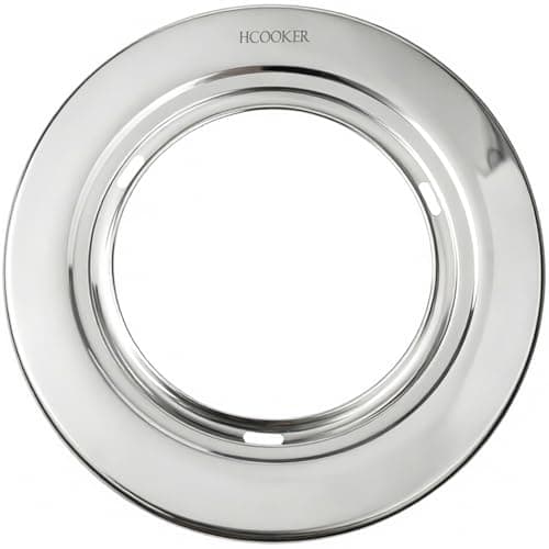 Stainless Steel Steamer Ring, Fits 7 to 12-Inch Bamboo Steamer Baskets, Steaming Adapter for Asian Food, Cooking for Dumpling, Dim Sum, Rice, Veggie, Vegetable, Steam Pot