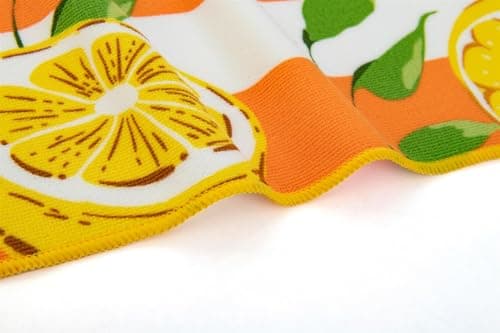 Adore 2 Pack Microfibre Beach Towels 70x140cm - Lemons & Turtles — view 4