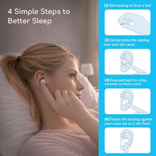Deep Sleeps Silicone Ear Plugs for Sleeping – 8 Pairs Soft Reusable Mouldable Earplugs, 27dB Noise Reduction for Snoring, Travel, Camping & Side Sleepers — view 4