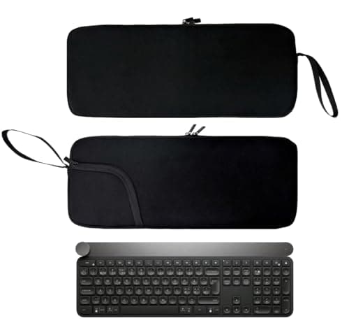 KOSTOO Neoprene Carry Case Sleeve Bag with Zipper for MX Keys Advanced/Craft Illuminated Wireless Keyboard — view 5
