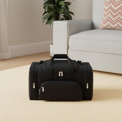 ZZY Gym Duffle Bag, 40L Sports Holdall, Black — view 2