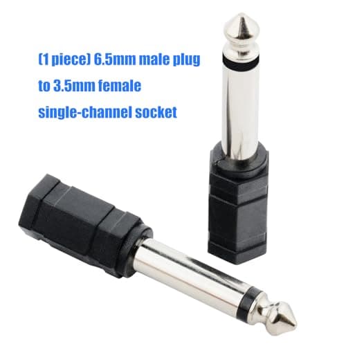 6.5mm Plug to 3.5mm Socket Music Adapter for Professional Setups — view 4