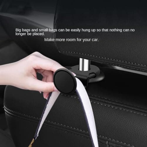Car Seat Headrest Hooks Universal Folding Anti-Slip Hanger Organizer — view 6