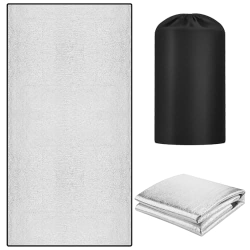 Foil Camping Mat 200 x 100cm, Foam Sleeping Mat with EPE Foam For Camping