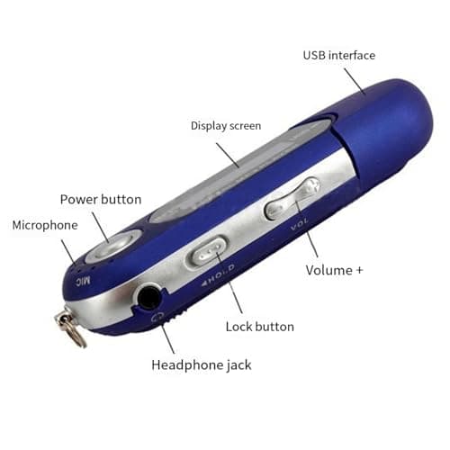 Battery Operated MP3 Player Featuring Direct USB, Expandable Memory Card, LCD Screen Music Player — view 4