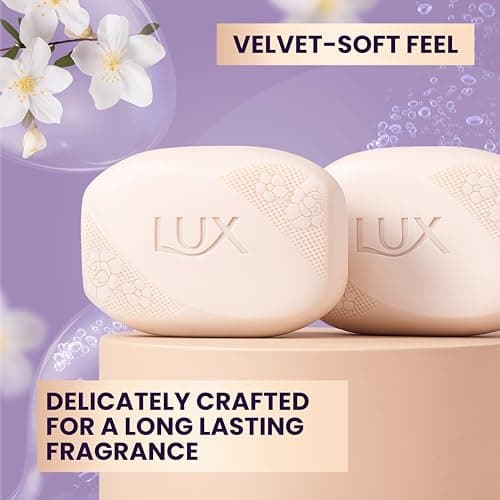 Lux Velvet Touch Soap Bar with Jasmine and Almond Oil, 80 g, 12-Pack — view 5