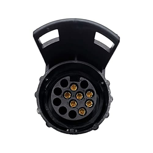 NIHENHAO 7 Pin To 13 Pin Plug Adapter Trailer Connector Towbar Towing Waterproof Plugs Socket Adapter Protects Connection — view 6