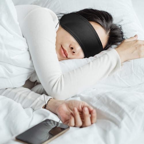 Sleep Headband Headphones, 3.5mm Jack Soft Elastic Headband for Sleep, Air Travel, Meditation with Thin Speakers, The Comfort Sleep Headphone and Classic Exercise Headphone (Black) — view 6