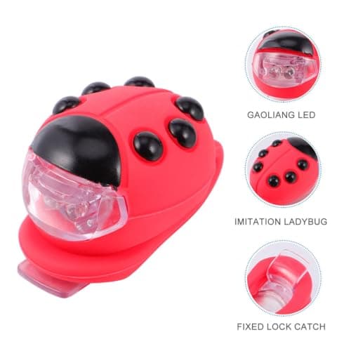 Bike Headlight Waterproof Red Abs Silicone Light for Bike — view 6