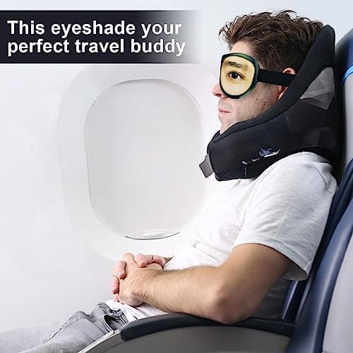 VIKSAUN 4 Pieces Sleep Mask With Eyes Open, Soft Fluffy Sleeping Eye Cover for Meditation, Night, Travel, Nap (4 pcs) — view 4