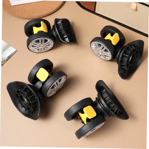 DEARMAMY 4pcs Universal Swivel Caster Wheels Replacement Set for Luggage Suitcase Repair Kit with Sturdy Suitcase Wheels for Travel Trolley Bag Maintenance — view 5