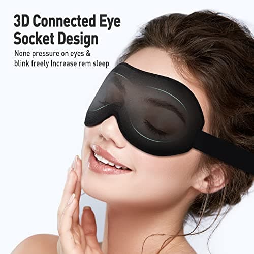 Umisleep Sleep Mask for Side Sleepers, 100% Blackout Eye Mask for Women Men — view 5