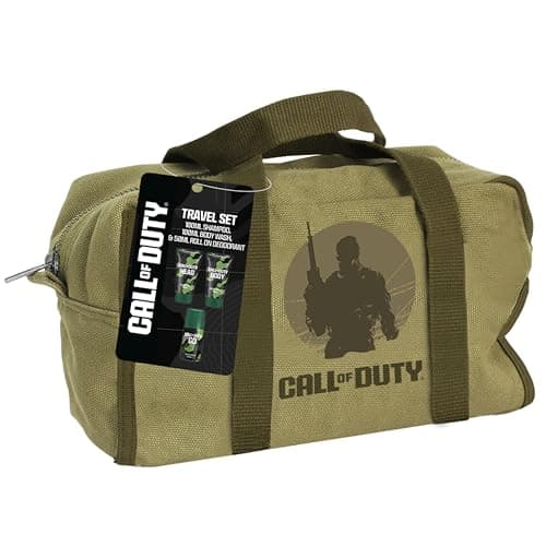 Call of Duty Men's Travel Set with Military-Style Wash Bag, 100ml Body Wash, 100ml Shampoo, 50ml Roll-On Deodorant, Gaming Gift Set — view 3