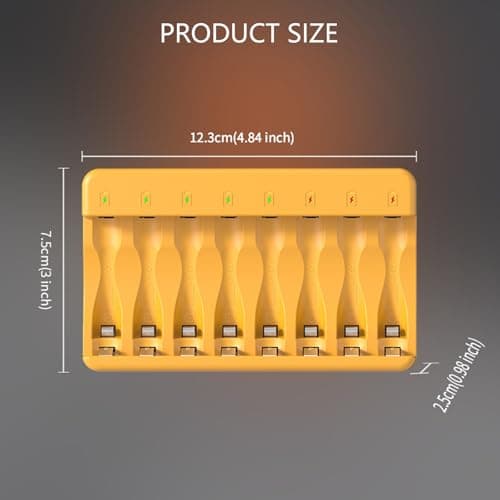 Wiffe Simultaneous Battery Pack for 8 Rechargeable Batteries with Intelligent Type C Fast Charging Fast Charging Battery Pack — view 3