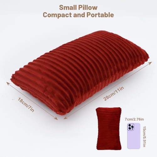 vocheer Small Pillow with Removable Cover, 28*17 cm Tiny Travel Pillow 1PC — view 2