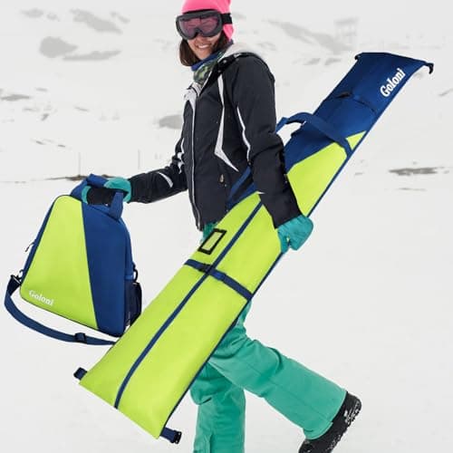 Goloni Ski Bag and Boot Bag Combo,Ski Bags for Air Travel,Water- resistant Snowboard Bag Fits for Skis Up to 180 CM and Boots Up To Size US13 — view 6